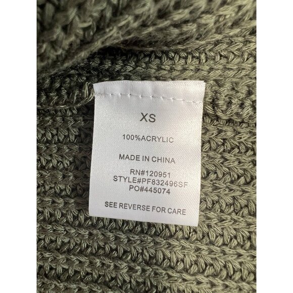 Pinque Jamelya Ribbon Criss Cross Back Cardigan~Size XS~Shaded Moss~New L9 25 - Picture 11 of 12